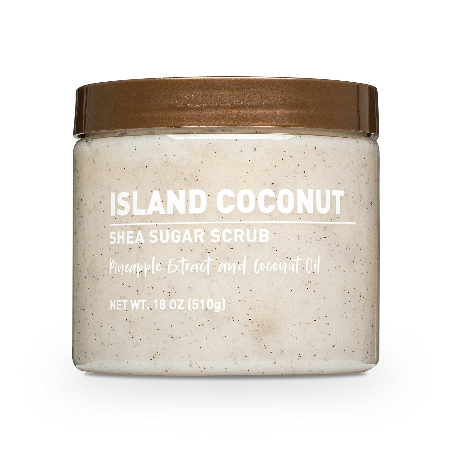 Shea Sugar Scrub, Island Coconut Scent, 18 oz