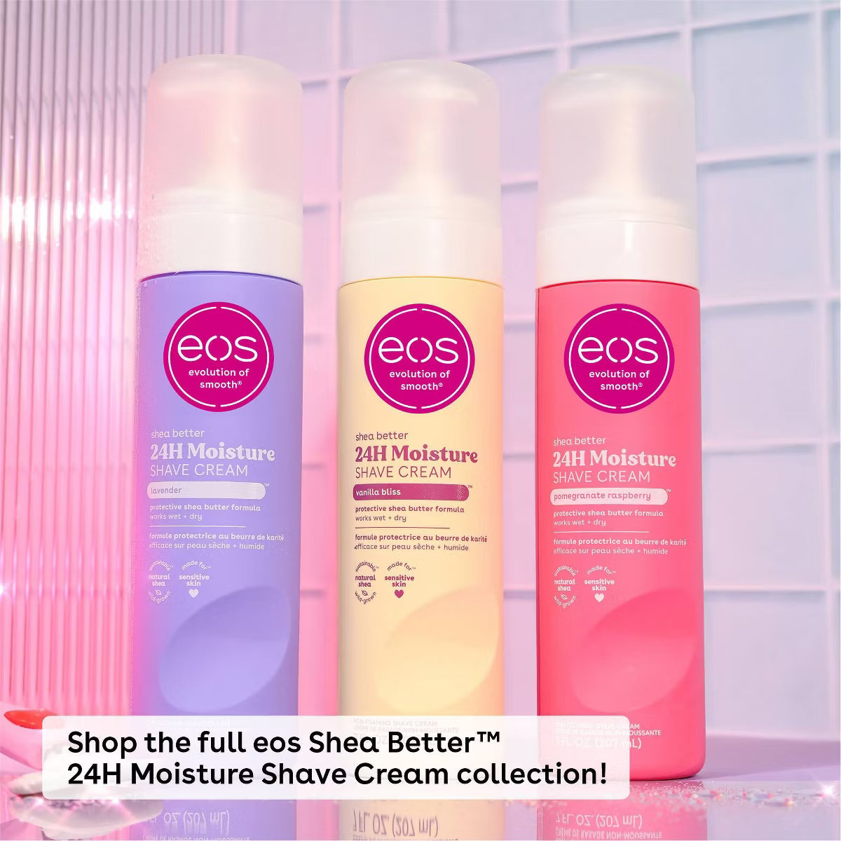eos Shea Better Shave Cream - Lavender - 7 fl oz: Hypoallergenic, Paraben-Free, Phthalate-Free, Vegan