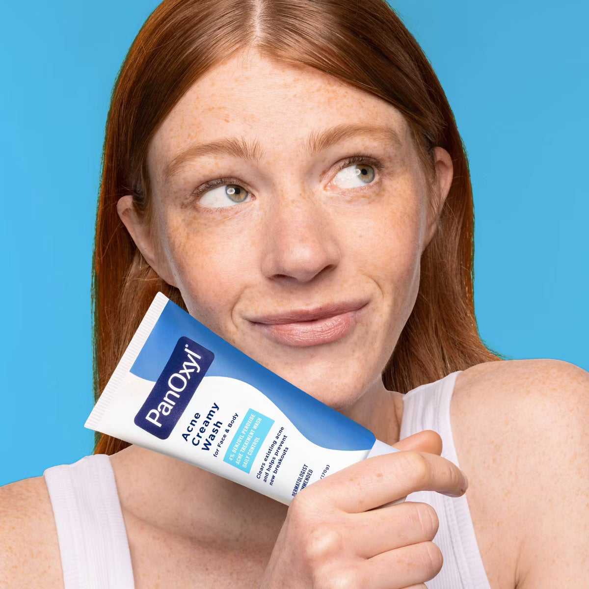 PanOxyl 4% Benzoyl Peroxide Acne Creamy Wash for Face & Body - Unscented - 6oz: Whole Body, Paraben-Free, Acne-Prone