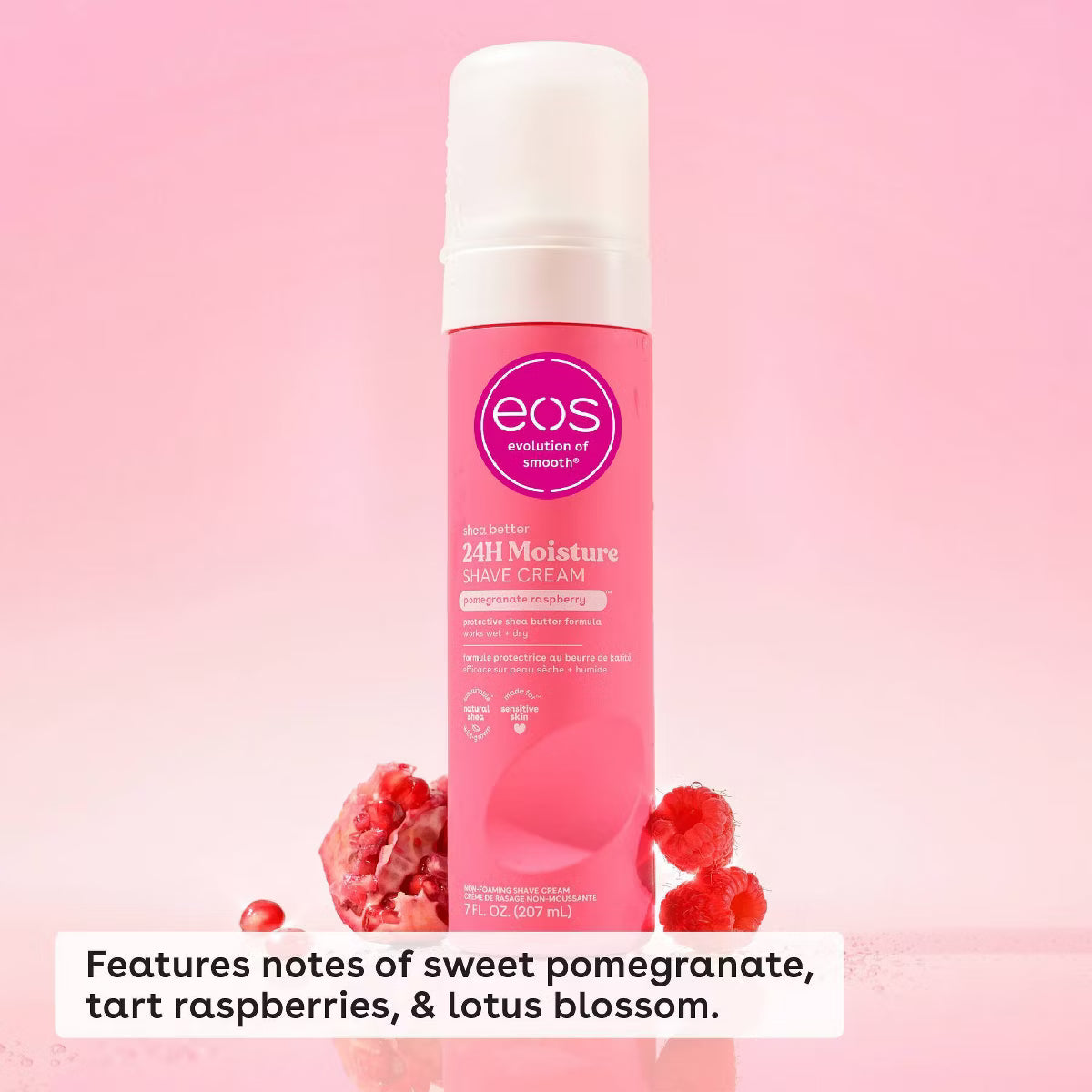 eos Shea Better Women's Shave Cream - Pomegranate Raspberry - 7 fl oz