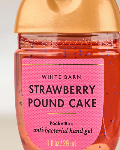 White Barn  Strawberry Pound Cake PocketBac Hand Sanitizer