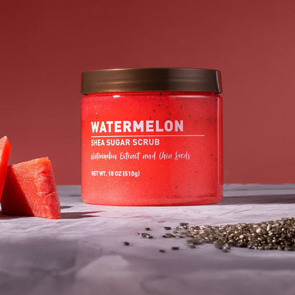 Shea Sugar Scrub, Watermelon, 18 oz