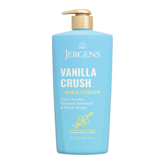 Jergens Shea Fusion Vanilla Crush Scented Body Lotion with Shea Butter & Vitamin E for 24-Hour Moisture - 14 fl oz