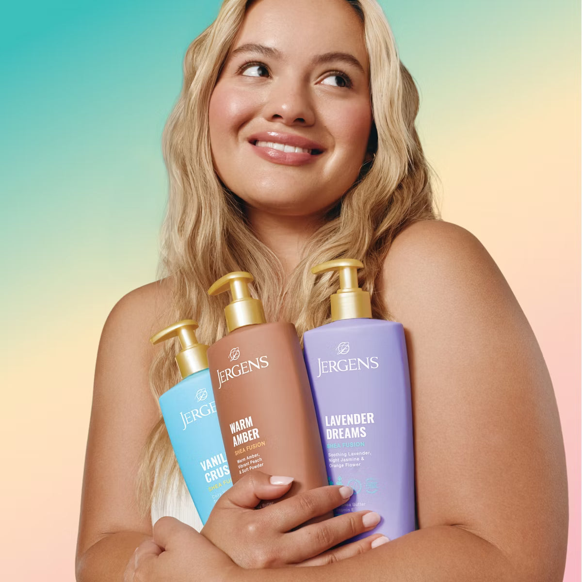 Jergens Shea Fusion Vanilla Crush Scented Body Lotion with Shea Butter & Vitamin E for 24-Hour Moisture - 14 fl oz