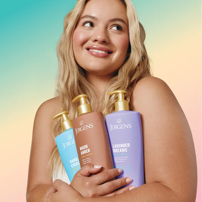 Jergens Shea Fusion Vanilla Crush Scented Body Lotion with Shea Butter & Vitamin E for 24-Hour Moisture - 14 fl oz