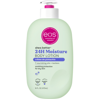 eos Shea Better Body Lotion- Crème de Pistachio, Soothes Dry Skin, 16 fl oz