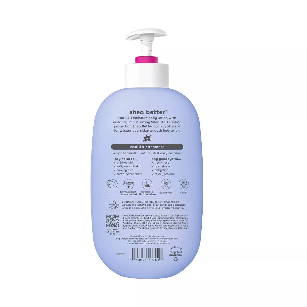 eos Shea Better Moisture Body Lotion - Vanilla Cashmere - 16 fl oz